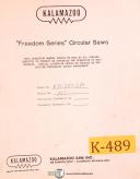Kalamazoo-Kalamazoo Freedom Series, FA 350 Circular Saws Operation Parts & Electric Manual-A-FA 350-Freedom Series-M-PV-SA-01